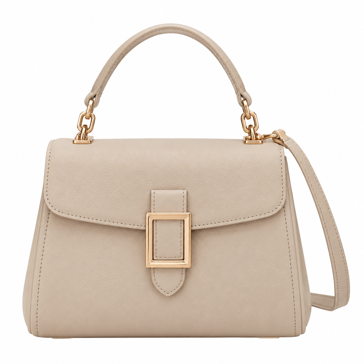 Aviq Women's Beige Textured Top-Handle Handbag