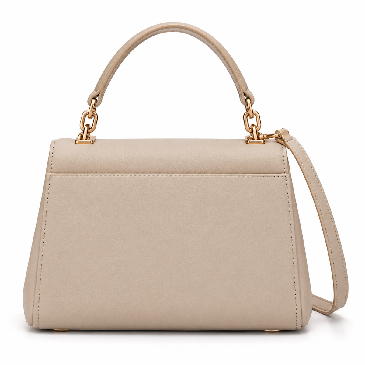 Aviq Women's Beige Textured Top-Handle Handbag