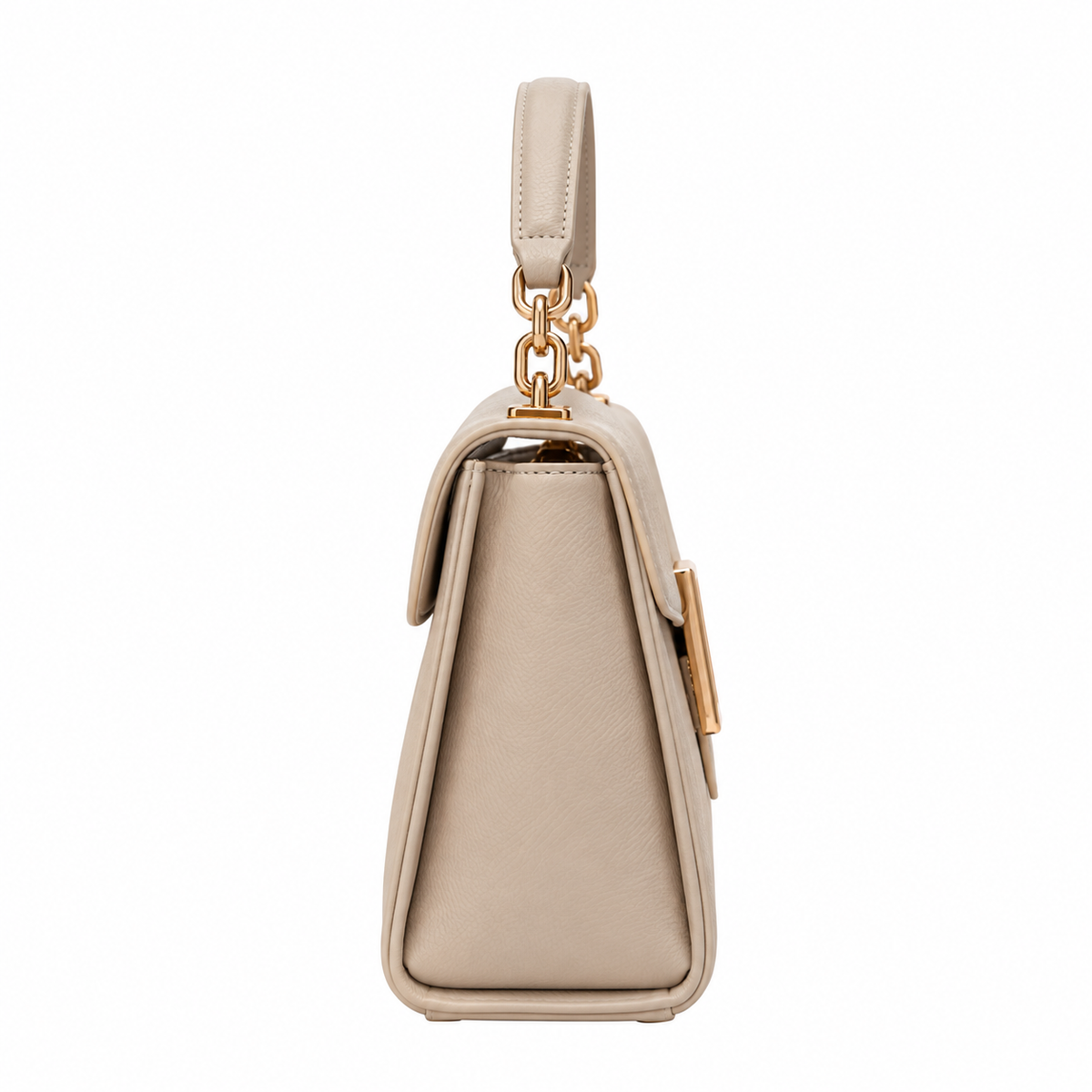 Aviq Women's Beige Textured Top-Handle Handbag
